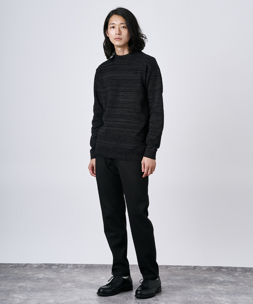 B.C STOCK（ベーセーストック）の「ブラッシュド ストライク ストレッチ テーパードスラックス（スラックス・メンズ・ブラック/チャコールグレー/グレー/ベージュ/ネイビー/ブラウン・MEDIUM/LARGE）」の7枚目の写真