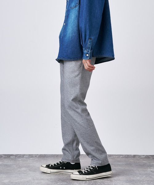 B.C STOCK（ベーセーストック）の「ブラッシュド ストライク ストレッチ テーパードスラックス（スラックス・メンズ・ブラック/チャコールグレー/グレー/ベージュ/ネイビー/ブラウン・MEDIUM/LARGE）」の17枚目の写真