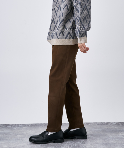 B.C STOCK（ベーセーストック）の「ブラッシュド ストライク ストレッチ テーパードスラックス（スラックス・メンズ・ブラック/チャコールグレー/グレー/ベージュ/ネイビー/ブラウン・MEDIUM/LARGE）」の21枚目の写真