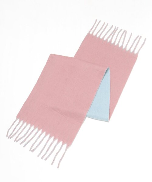 VENCEEXCHANGE（ヴァンスエクスチェンジ）の「無地バイカラーマフラー（マフラー・レディース・ベージュ/ブラウン/ピンク/ブルー/ワイン・FREE）」の8枚目の写真