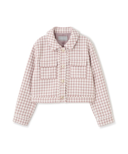 JILL by JILL STUART（ジルバイジルスチュアート）の「◇千鳥ツイードジャケット（その他アウター・レディース・ピンク系その他/ブラック系その他・FREE）」の3枚目の写真