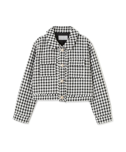 JILL by JILL STUART（ジルバイジルスチュアート）の「◇千鳥ツイードジャケット（その他アウター・レディース・ピンク系その他/ブラック系その他・FREE）」の5枚目の写真