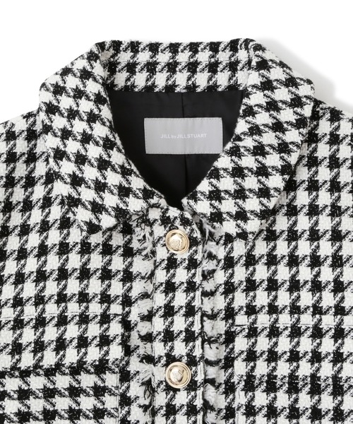 JILL by JILL STUART（ジルバイジルスチュアート）の「◇千鳥ツイードジャケット（その他アウター・レディース・ピンク系その他/ブラック系その他・FREE）」の7枚目の写真