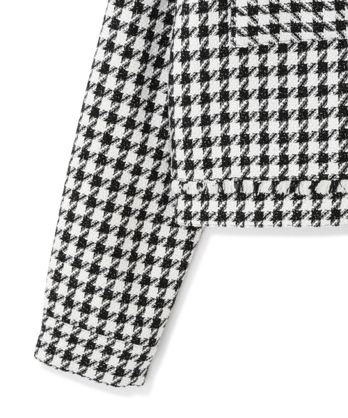 JILL by JILL STUART（ジルバイジルスチュアート）の「◇千鳥ツイードジャケット（その他アウター・レディース・ピンク系その他/ブラック系その他・FREE）」の9枚目の写真