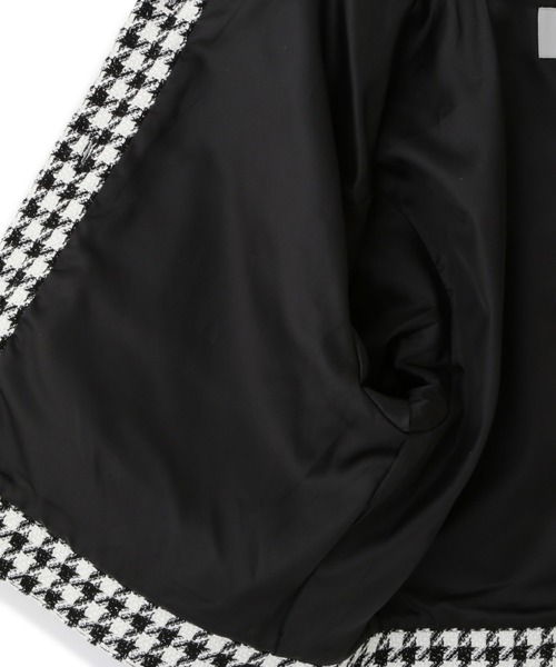 JILL by JILL STUART（ジルバイジルスチュアート）の「◇千鳥ツイードジャケット（その他アウター・レディース・ピンク系その他/ブラック系その他・FREE）」の10枚目の写真