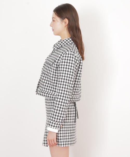 JILL by JILL STUART（ジルバイジルスチュアート）の「◇千鳥ツイードジャケット（その他アウター・レディース・ピンク系その他/ブラック系その他・FREE）」の12枚目の写真