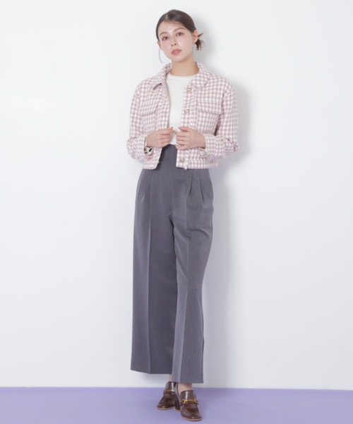 JILL by JILL STUART（ジルバイジルスチュアート）の「◇千鳥ツイードジャケット（その他アウター・レディース・ピンク系その他/ブラック系その他・FREE）」の18枚目の写真