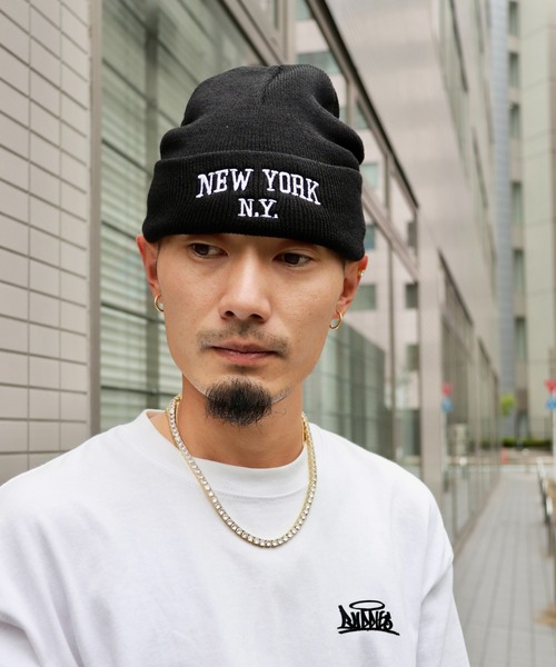 Bz】New York ニットキャップ ビーニー(BDS)（ニットキャップ/ビーニー