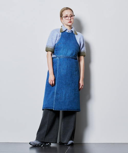 SAYAKADAVIS（サヤカディヴィス）の「SAYAKA DAVIS COMPACT KNIT TKT118STR-FA：ニット（ニット/セーター・レディース・ブルー・SMALL）」の7枚目の写真