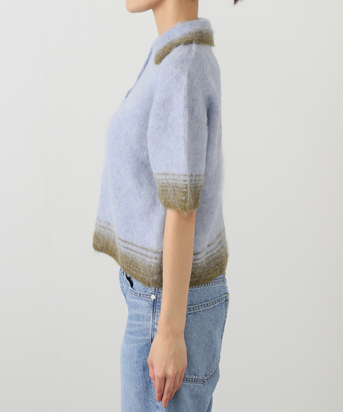 SAYAKADAVIS（サヤカディヴィス）の「SAYAKA DAVIS COMPACT KNIT TKT118STR-FA：ニット（ニット/セーター・レディース・ブルー・SMALL）」の9枚目の写真