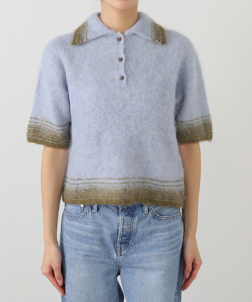 SAYAKADAVIS（サヤカディヴィス）の「SAYAKA DAVIS COMPACT KNIT TKT118STR-FA：ニット（ニット/セーター・レディース・ブルー・SMALL）」の17枚目の写真