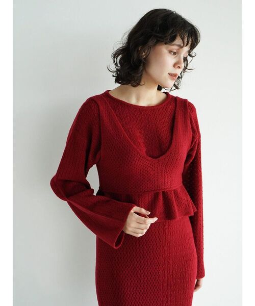FIKA.（フィーカ）の「Sheer mohair pullover（ニット/セーター・レディース・オフホワイト/ブラウン/レッド・FREE）」の16枚目の写真