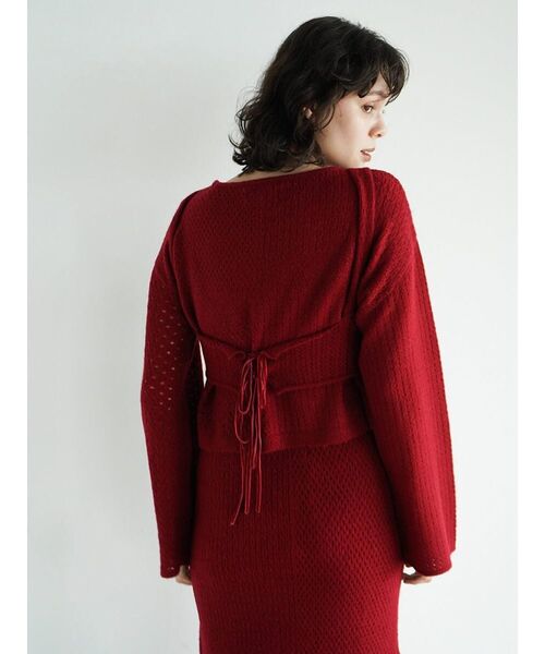 FIKA.（フィーカ）の「Sheer mohair pullover（ニット/セーター・レディース・オフホワイト/ブラウン/レッド・FREE）」の17枚目の写真