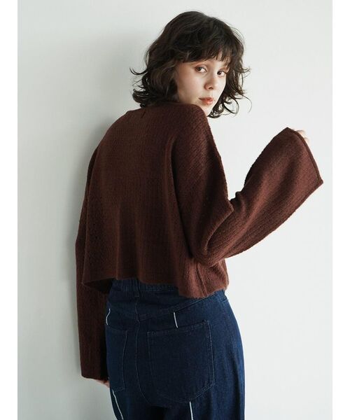 FIKA.（フィーカ）の「Sheer mohair pullover（ニット/セーター・レディース・オフホワイト/ブラウン/レッド・FREE）」の21枚目の写真