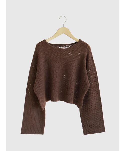 FIKA.（フィーカ）の「Sheer mohair pullover（ニット/セーター・レディース・オフホワイト/ブラウン/レッド・FREE）」の7枚目の写真