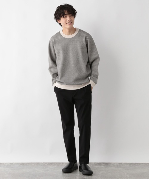 GLOBAL WORK（グローバルワーク）の「メルティ柄プルオーバー/581097（ニット/セーター・メンズ・ホワイト系その他3/その他/グレー系その他/ブルー系その他4/ホワイト系その他2/ブルー系その他7・MEDIUM/SMALL/LARGE/X-LARGE）」の16枚目の写真