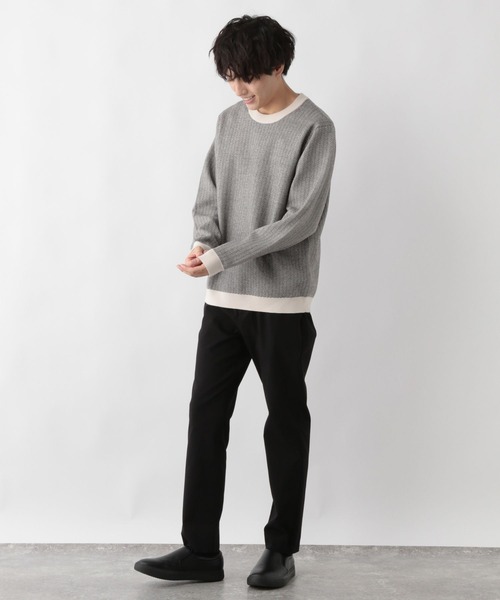 GLOBAL WORK（グローバルワーク）の「メルティ柄プルオーバー/581097（ニット/セーター・メンズ・ホワイト系その他3/その他/グレー系その他/ブルー系その他4/ホワイト系その他2/ブルー系その他7・MEDIUM/SMALL/LARGE/X-LARGE）」の17枚目の写真