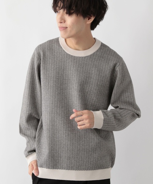 GLOBAL WORK（グローバルワーク）の「メルティ柄プルオーバー/581097（ニット/セーター・メンズ・ホワイト系その他3/その他/グレー系その他/ブルー系その他4/ホワイト系その他2/ブルー系その他7・MEDIUM/SMALL/LARGE/X-LARGE）」の19枚目の写真