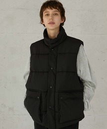 LA PEAU DE GEM(ラポドゥジェム)の【LA PEAU DE GEM】bomber vest/ボンバーベスト(ダウンベスト)