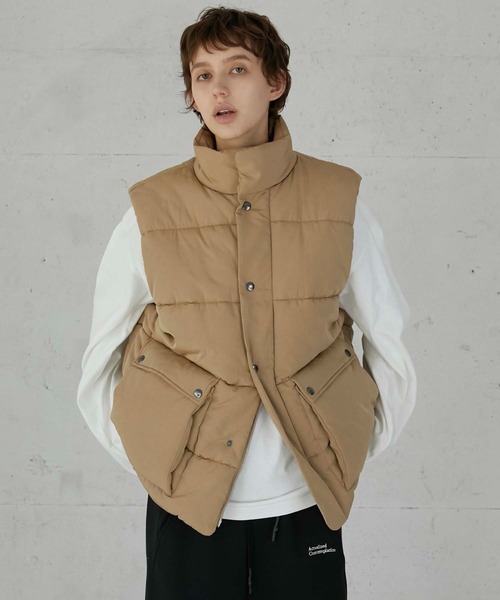 セール】【LA PEAU DE GEM】bomber vest/ボンバーベスト（ダウンベスト