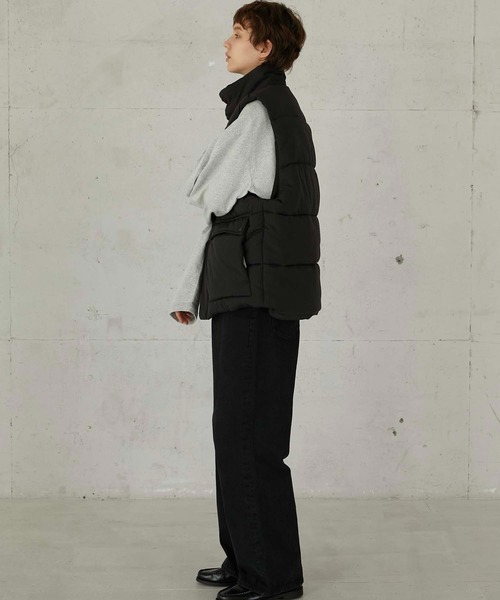 LA PEAU DE GEM】bomber vest/ボンバーベスト（ダウンベスト）｜LA