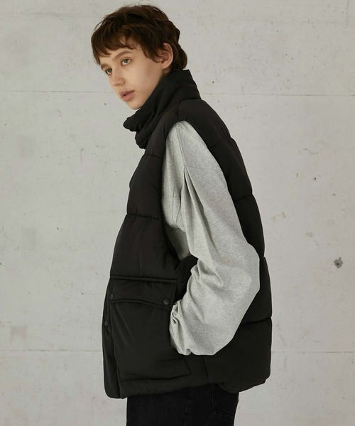 LA PEAU DE GEM】bomber vest/ボンバーベスト（ダウンベスト）｜LA