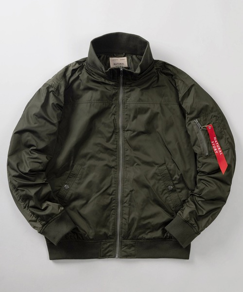 セール】【71】フード リブ ジップブルゾン/フライトジャケット