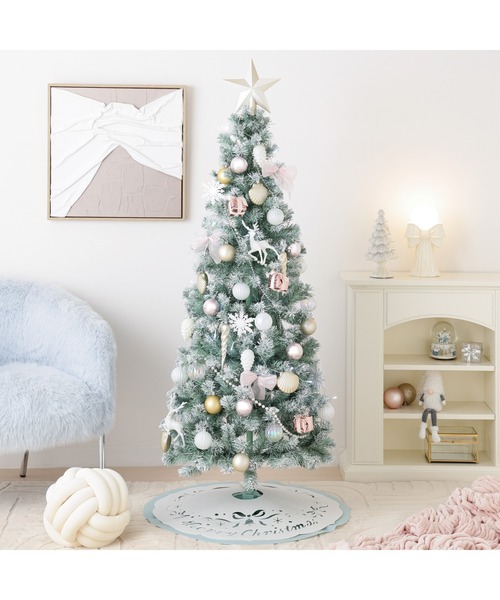 Francfranc クリスマススターターセット クリスマスツリー スターターセット 150cm ライトグリーン（インテリア