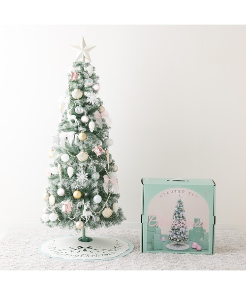 クリスマスツリー スターターセット 150cm ライトグリーン（インテリア