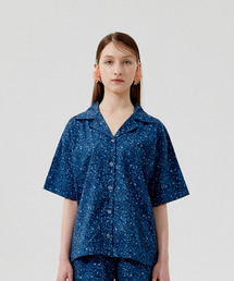 FOLI（ポリー）の「Polyday Glitter Pajama Shirt Navy（ルームウェア/パジャマ）」