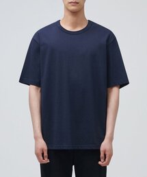 リラックスフィットクルーネックTシャツ[ネイビー]