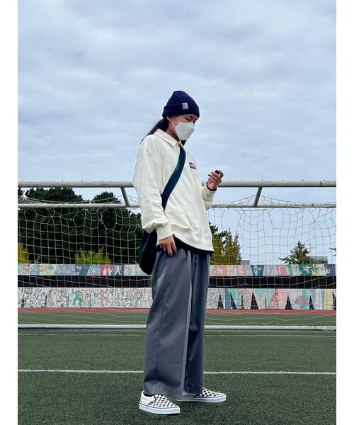 MUSINSA STANDARD（ムシンサスタンダード）の「リラックスフィットクルーネックTシャツ[ネイビー]（Tシャツ/カットソー・メンズ・その他・MEDIUM/LARGE/X-LARGE/XX-LARGE/XXX-LARGE/SMALL）」の8枚目の写真