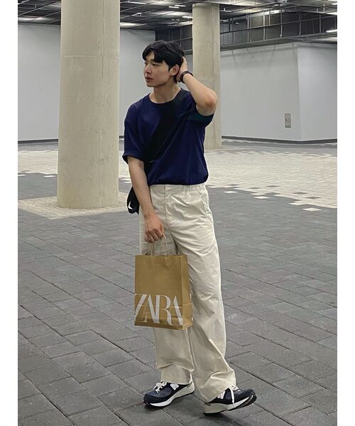 MUSINSA STANDARD（ムシンサスタンダード）の「リラックスフィットクルーネックTシャツ[ネイビー]（Tシャツ/カットソー・メンズ・その他・MEDIUM/LARGE/X-LARGE/XX-LARGE/XXX-LARGE/SMALL）」の10枚目の写真