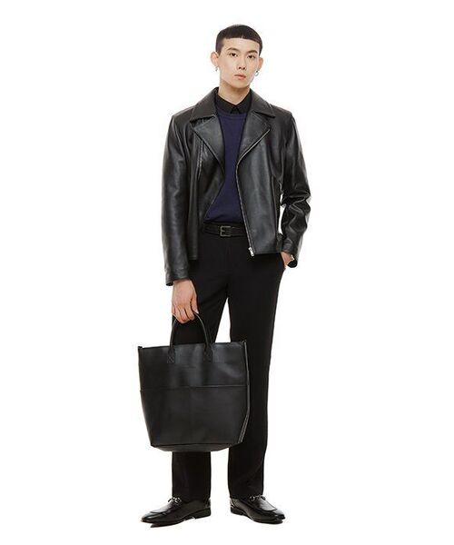 MUSINSA STANDARD（ムシンサスタンダード）の「リラックスフィットクルーネックTシャツ[ネイビー]（Tシャツ/カットソー・メンズ・その他・MEDIUM/LARGE/X-LARGE/XX-LARGE/XXX-LARGE/SMALL）」の12枚目の写真