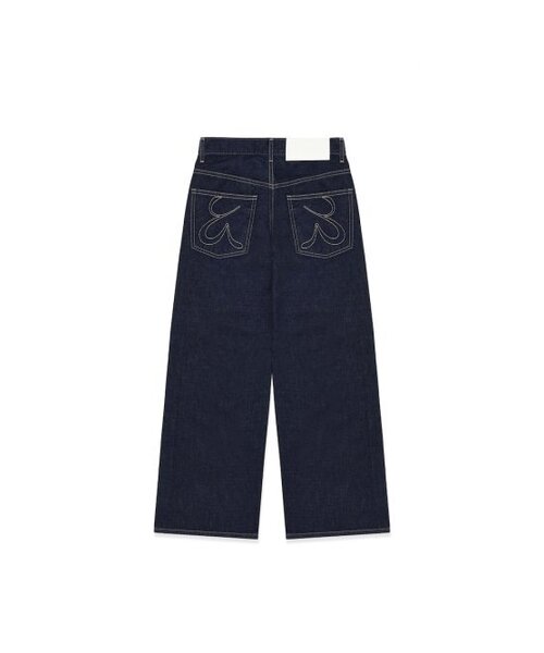 GLOWNY（グロウニ―）の「901 LOW-RISE WIDE LEG JEANS (DEEP BLUE)（デニムパンツ・レディース・その他・MEDIUM/LARGE/X-SMALL）」の3枚目の写真