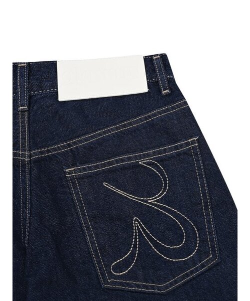 GLOWNY（グロウニ―）の「901 LOW-RISE WIDE LEG JEANS (DEEP BLUE)（デニムパンツ・レディース・その他・MEDIUM/LARGE/X-SMALL）」の6枚目の写真