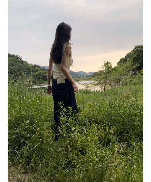 GLOWNY（グロウニ―）の「901 LOW-RISE WIDE LEG JEANS (DEEP BLUE)（デニムパンツ・レディース・その他・MEDIUM/LARGE/X-SMALL）」の15枚目の写真