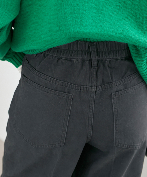 Spick & Span（スピックアンドスパン）の「バックギャザーチノ（チノパンツ・レディース・ブラックミックス/モカ/ホワイト・36/38/40）」の11枚目の写真