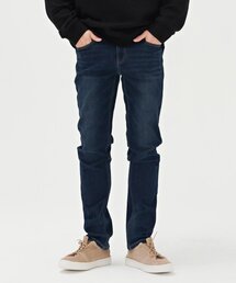 男性ボンディングインディゴヒドゥンバンディングスリムデニムパンツ-BFRK2317D0N