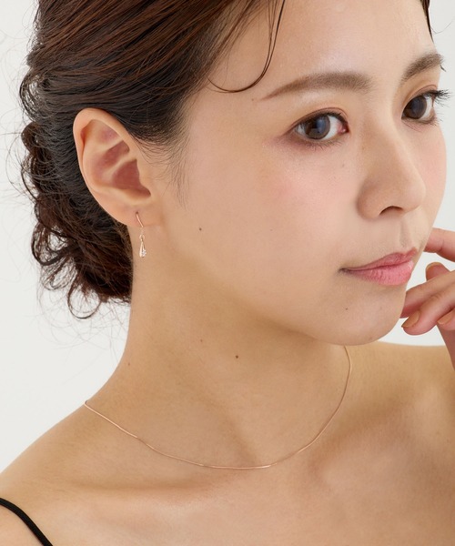 CALIN　STANDARD（カリンスタンダード）の「◆金属アレルギー対応◆◆made in japan◆ビジュードロップ　フックピアス（ピアス（両耳用）・レディース・ゴールド/ピンクゴールド/シルバー・FREE）」の6枚目の写真