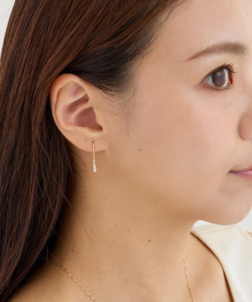 CALIN　STANDARD（カリンスタンダード）の「◆金属アレルギー対応◆◆made in japan◆ビジュードロップ　フックピアス（ピアス（両耳用）・レディース・ゴールド/ピンクゴールド/シルバー・FREE）」の11枚目の写真