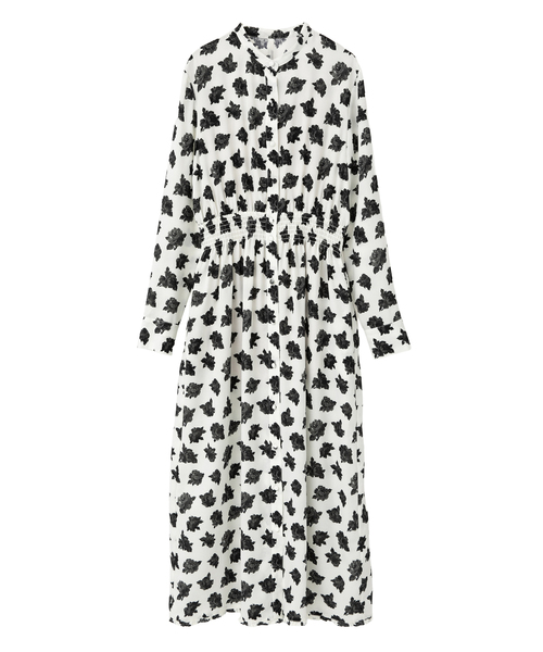 Tiara（ティアラ）の「オールドローズプリントボウリボン付きワンピース（ワンピース・レディース・ネイビー/オフホワイト・FREE）」の16枚目の写真