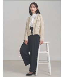 ツイードニット カーディガン ジャケット」に該当するファッション通販