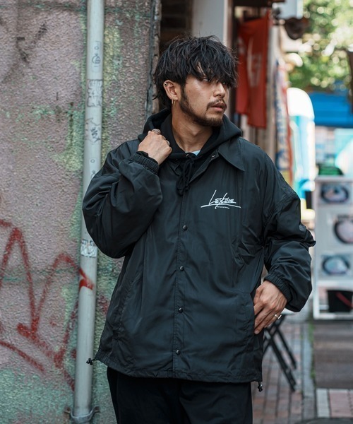 Leyline(レイライン)の「【Leyline】b/s street coaches jkt(その他アウター・メンズ・ブラック・L/M/XL)」の1枚目の写真
