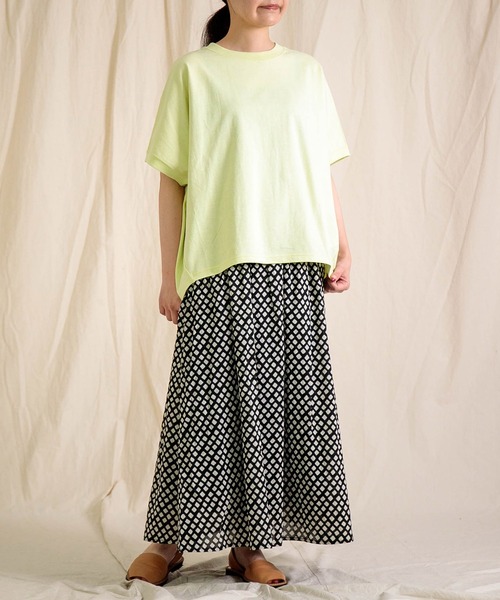 Brocante（ブロカント）の「[Brocante / ブロカント] ヴィンテージ天竺 ココンＴシャツ（Tシャツ/カットソー・レディース・レモンイエロー/ライトピンク・2）」の10枚目の写真