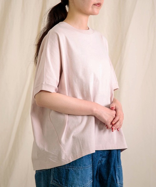 Brocante（ブロカント）の「[Brocante / ブロカント] ヴィンテージ天竺 ココンＴシャツ（Tシャツ/カットソー・レディース・レモンイエロー/ライトピンク・2）」の3枚目の写真