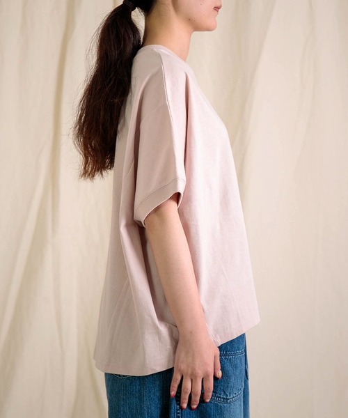 Brocante（ブロカント）の「[Brocante / ブロカント] ヴィンテージ天竺 ココンＴシャツ（Tシャツ/カットソー・レディース・レモンイエロー/ライトピンク・2）」の15枚目の写真