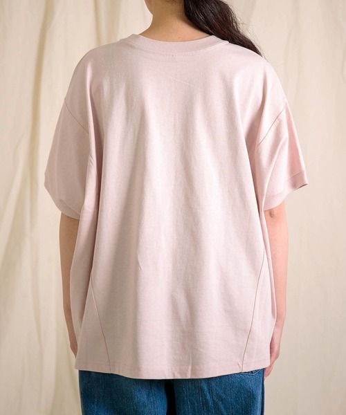 Brocante（ブロカント）の「[Brocante / ブロカント] ヴィンテージ天竺 ココンＴシャツ（Tシャツ/カットソー・レディース・レモンイエロー/ライトピンク・2）」の16枚目の写真