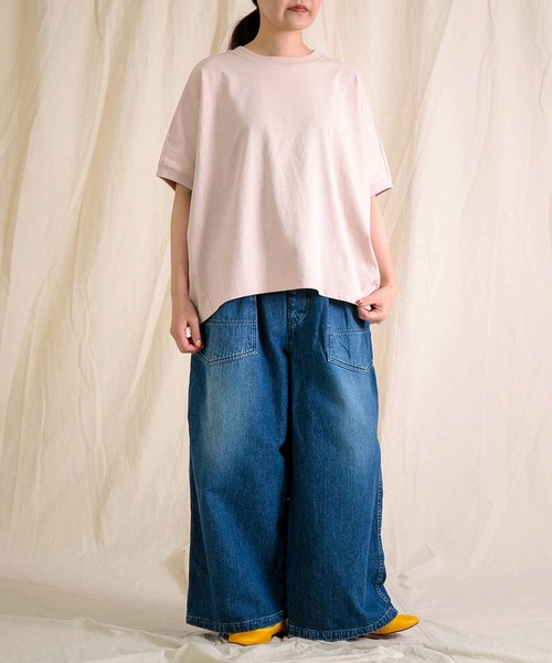 Brocante（ブロカント）の「[Brocante / ブロカント] ヴィンテージ天竺 ココンＴシャツ（Tシャツ/カットソー・レディース・レモンイエロー/ライトピンク・2）」の6枚目の写真