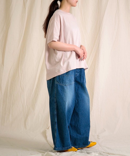 Brocante（ブロカント）の「[Brocante / ブロカント] ヴィンテージ天竺 ココンＴシャツ（Tシャツ/カットソー・レディース・レモンイエロー/ライトピンク・2）」の7枚目の写真